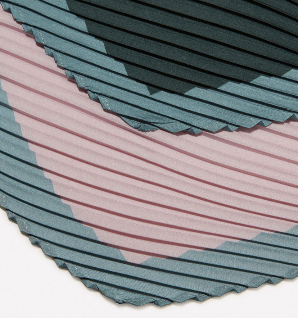 Multicolor pleated scarf - null - Multi-color | Sisley image number 2